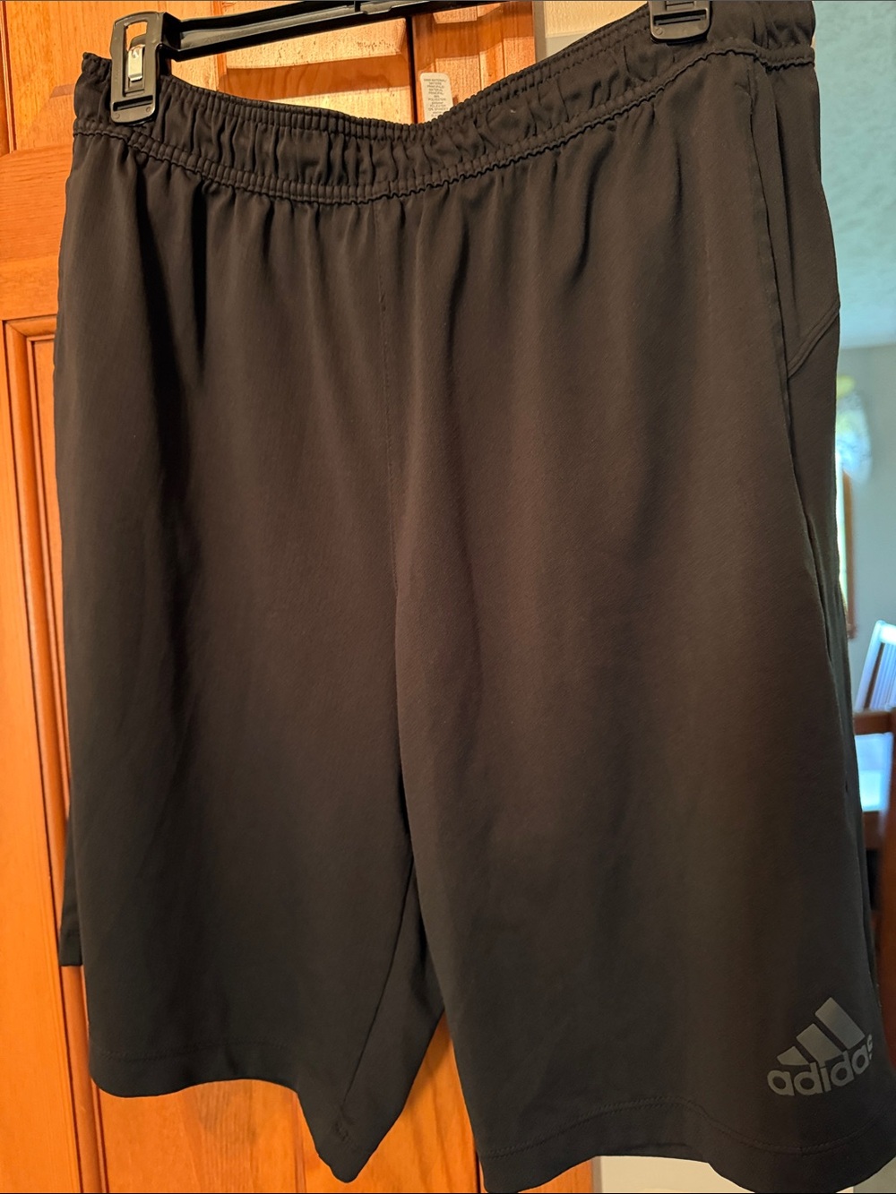 adidas Black Men's Athletic Shorts with Logo